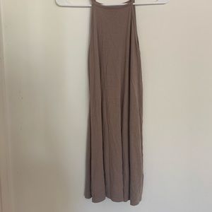 F21 Brown Halter Dress 🥥🤎
